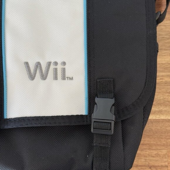 Nintendo Wii Console Travel Storage Carry Case Messenger Shoulder Bag - Picture 4 of 16